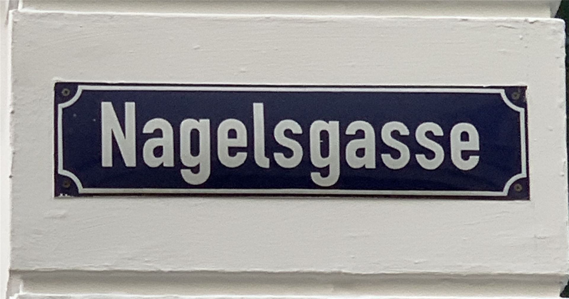Straßenschild "Nagelsgasse"