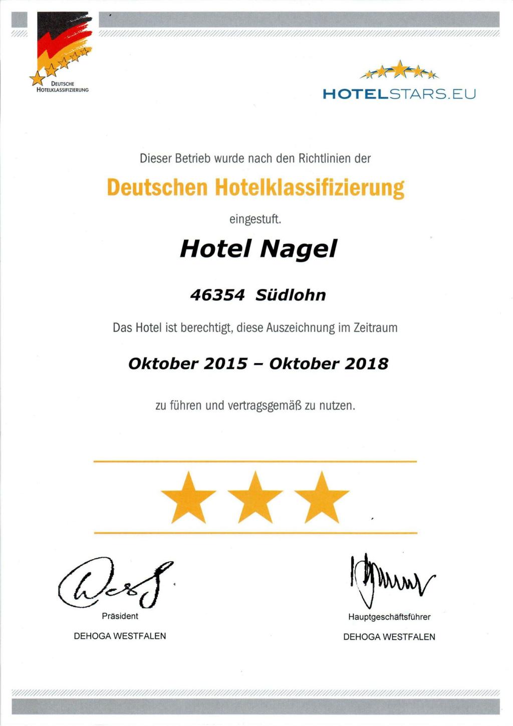 Zertifikat deutsche Hotelklassifizierung