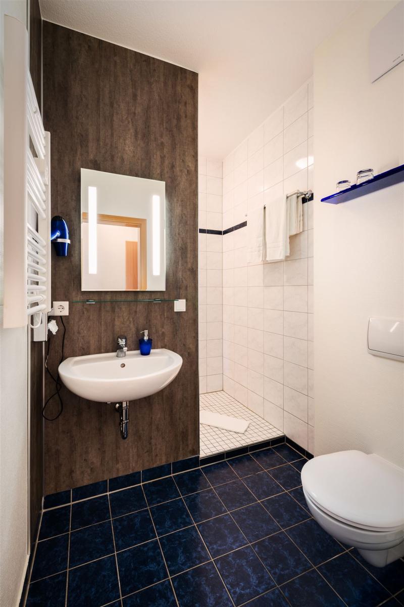 Ansicht Bad im Standard Doppelzimmer