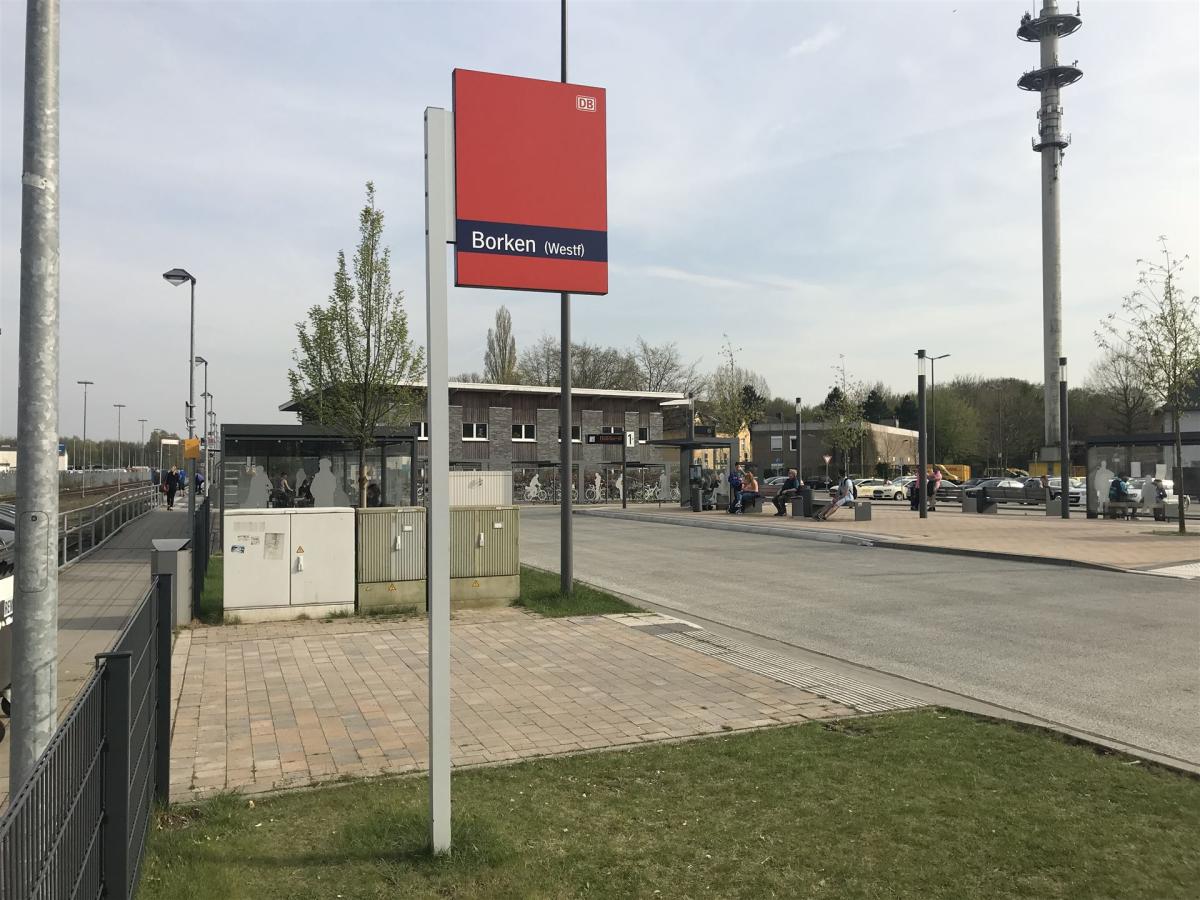 Bild vom Bahnhof Borken inkl. Busbahnhof